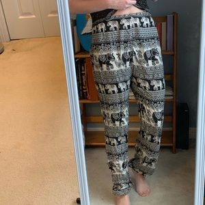 Donating Soon! Stretchy Flowy Aztec Print Pants